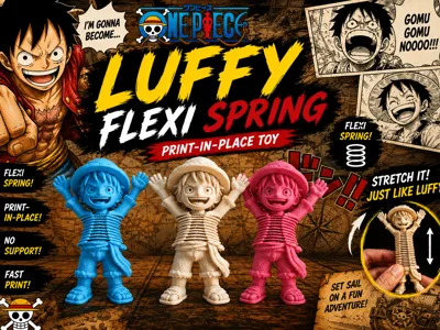 Luffy Spring Flexi Toy