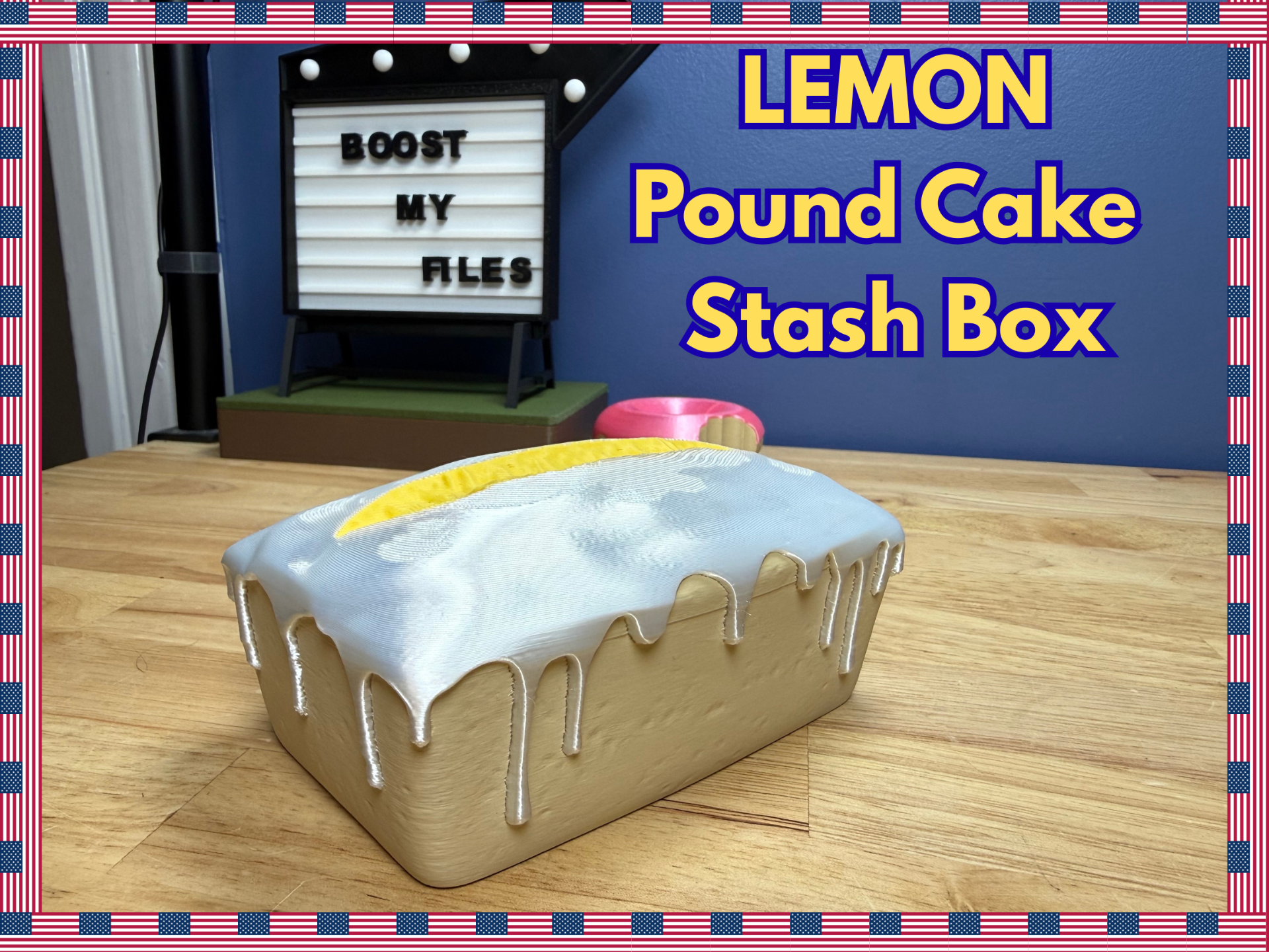 Lemon Pound Cake Stash Box
