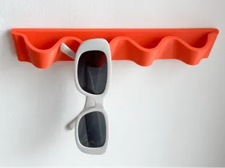 Wave sunglasses holder rack