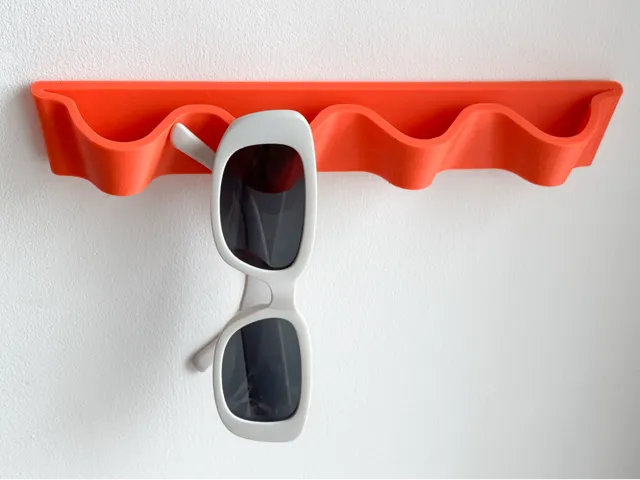 Wave sunglasses holder rack