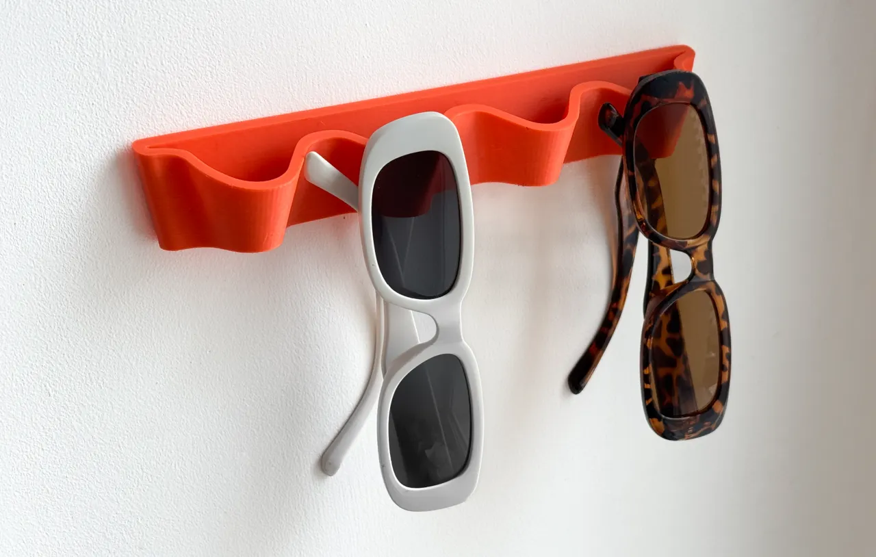 Wave sunglasses holder rack view 4