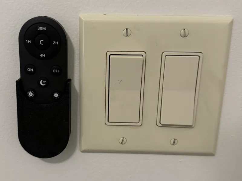 Small Wall Remote Holder for Wireless Lights