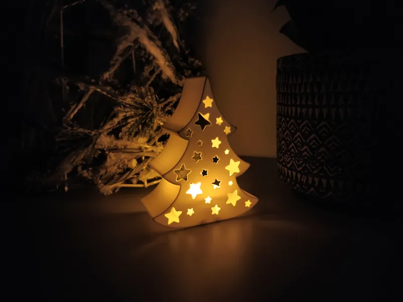 Christmas Tree Tealight Candle Holder 