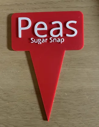 Gardening Marker For Sugar Snap Peas