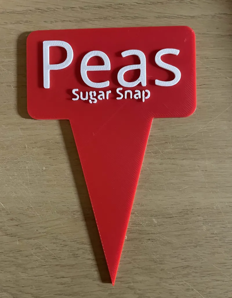 Gardening Marker For Sugar Snap Peas