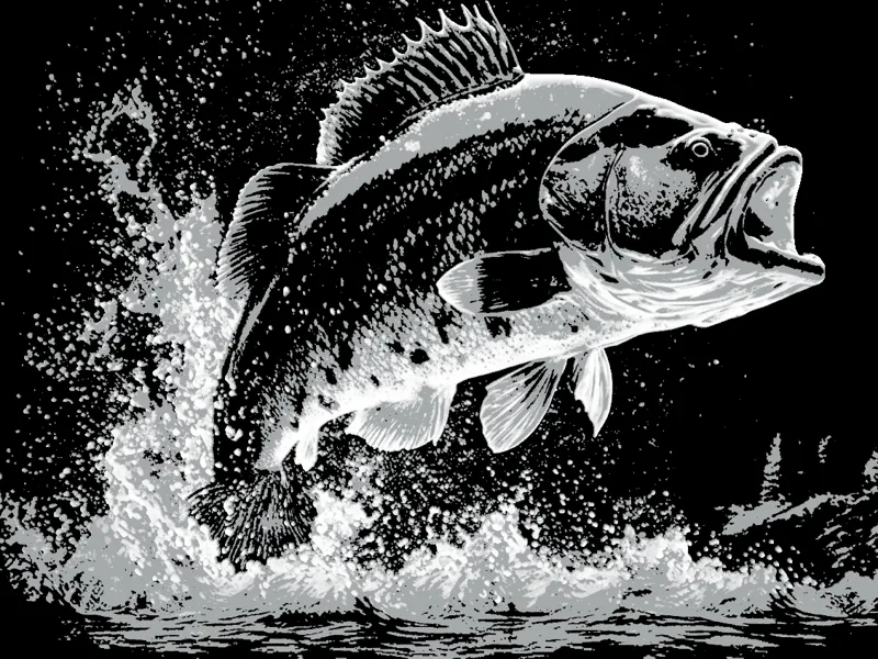 Black Bass Fishing - HueForge