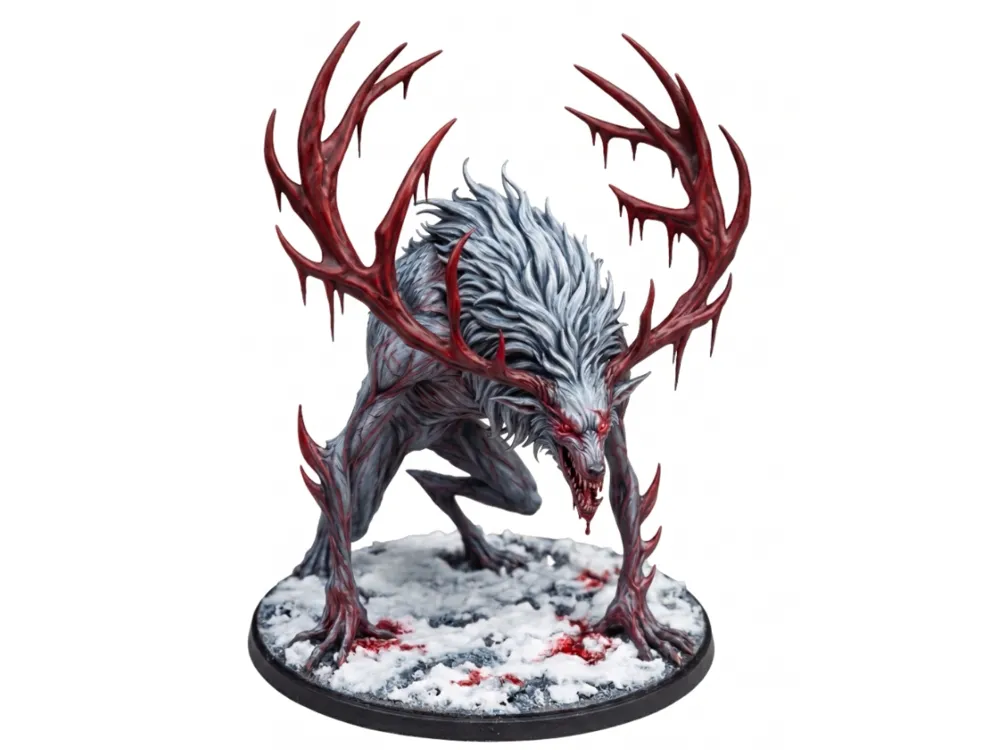 Figura decorativa: Wendigo D&D Miniature (65mm). Referencia del modelo original.