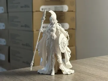 Modelo para impresión 3D: 雅典娜女神 战斗女神 高细节 倒置打印 — vista de referencia 3