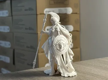 Modelo para impresión 3D: 雅典娜女神 战斗女神 高细节 倒置打印 — vista de referencia 4