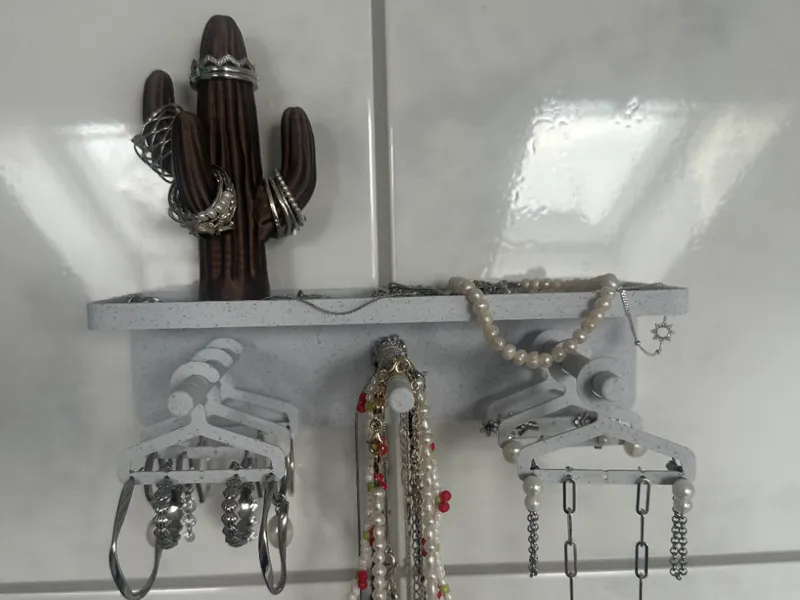 Jewelry holder and rail (no Cactus)
