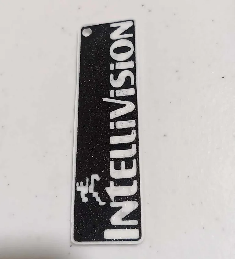 Retro game Keychain Intellivision logo