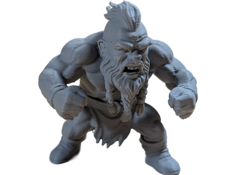 DnD Dwarf Male Berserker in Full Rage