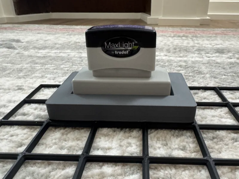 Trodat MaxLight Notary Seal Stamp Gridfinity