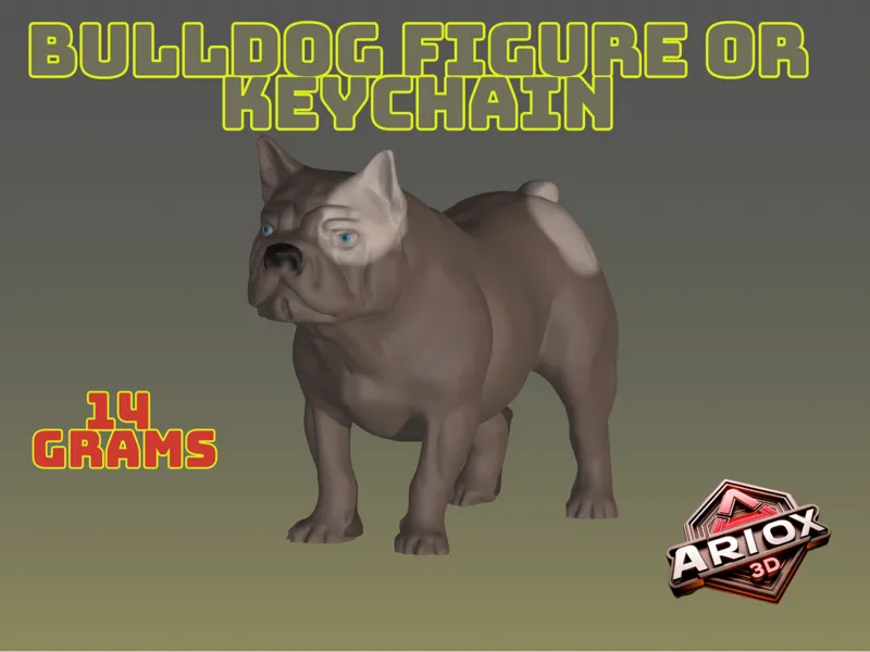 BullDog Figure or Keychain