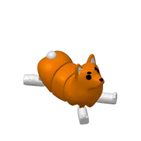 Corgi articulé mignon (AMS ou couleur unique) — photo 3