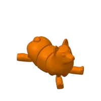 Corgi articulé mignon (AMS ou couleur unique) — photo 6