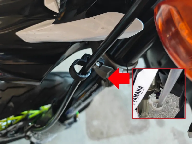 WR250ホースガイド