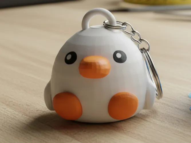 Plump Duck Keychain