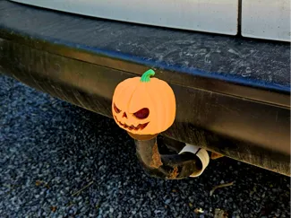 Pumpkin Head Tow Hitch Cover