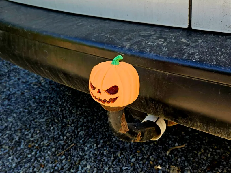 Pumpkin Head Tow Hitch Cover