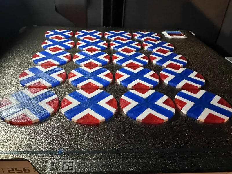 Norwegian flag coin