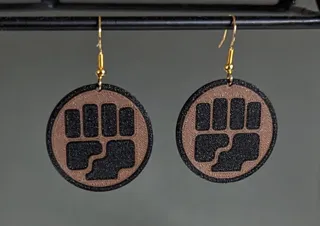 Pokemon Trading Card Game - Fighting Energy Earrings