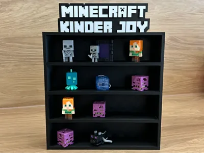 Minecraft Kinder Joy display / stand