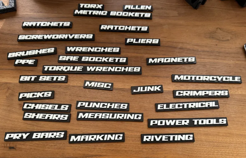Parametric Toolbox Magnetic Label Maker (US Gen)