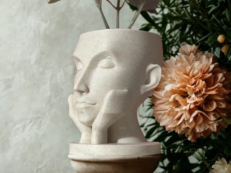 Vaso Faccia Vase face face-shaped vase