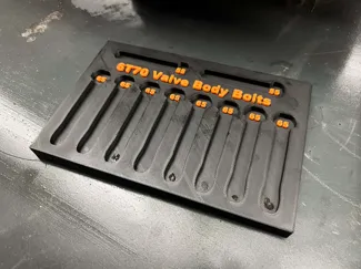 6T70 Valve Body Bolt Tray