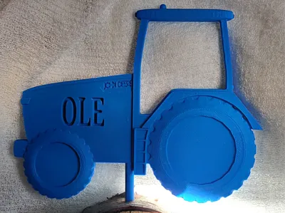 Tractor nametag or nameplate customizable
