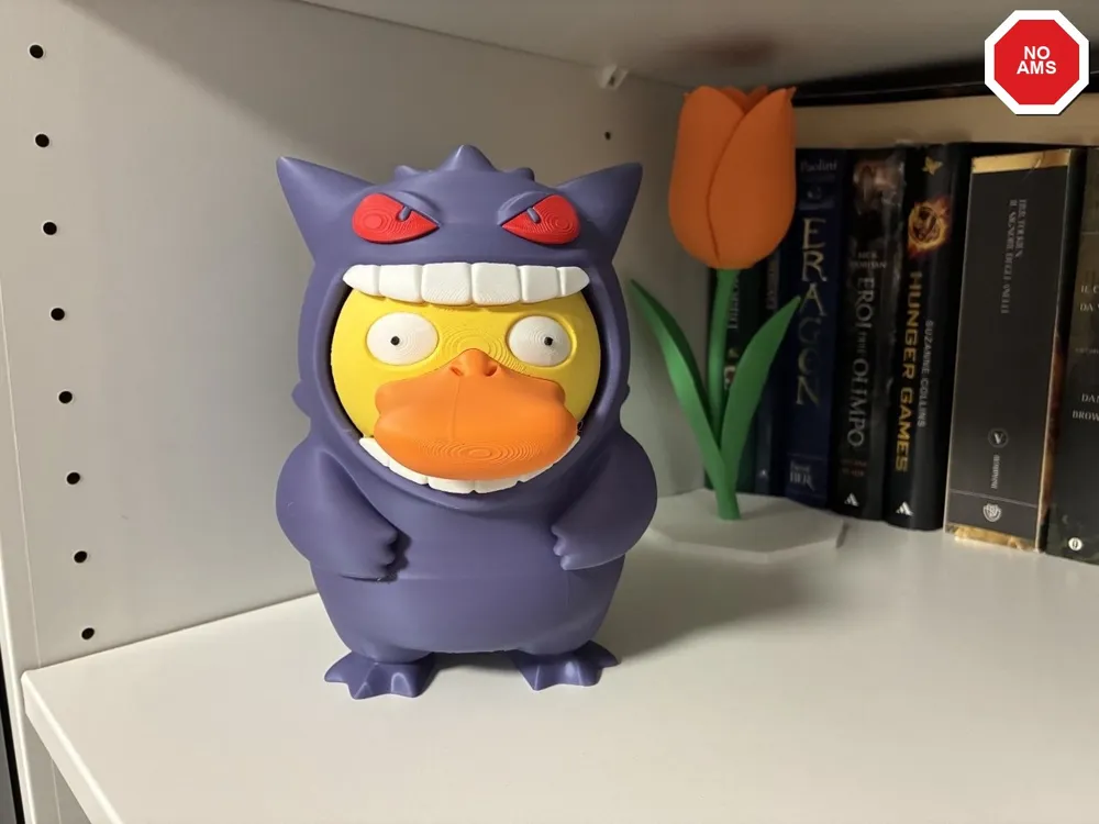 Accesorio para impresora 3D: Psyduck Gengar Pokemon. Referencia del modelo original.