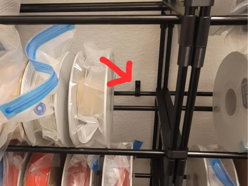 Mount Clip for Shoe Rack Filament Storage Units