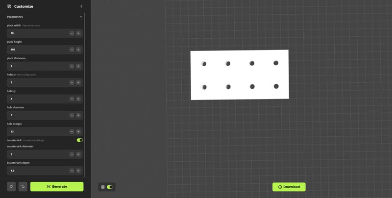 Customizable Mending Plate