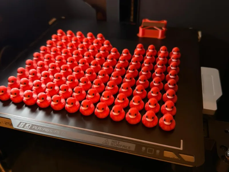 Mini Rubber Ducks with heart - Complete alphabet