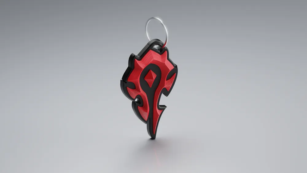 World of Warcraft Horde Orcs Spiked Keychain - Free 3D Print Model ...