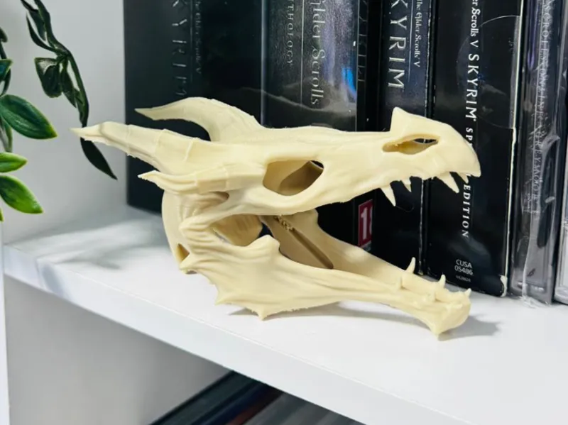 Skyrim teschio Alduin Drago