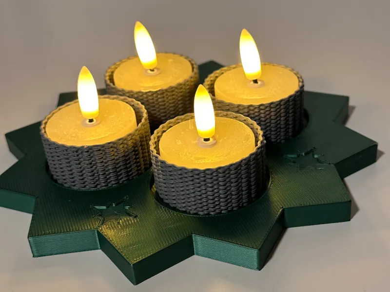 Advent Teelichter