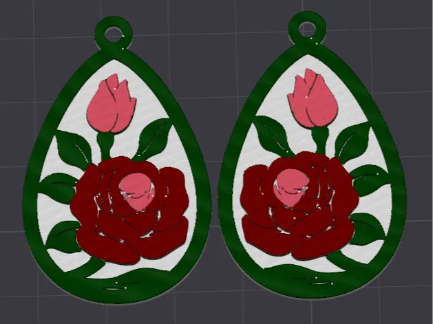 Rose Earrings