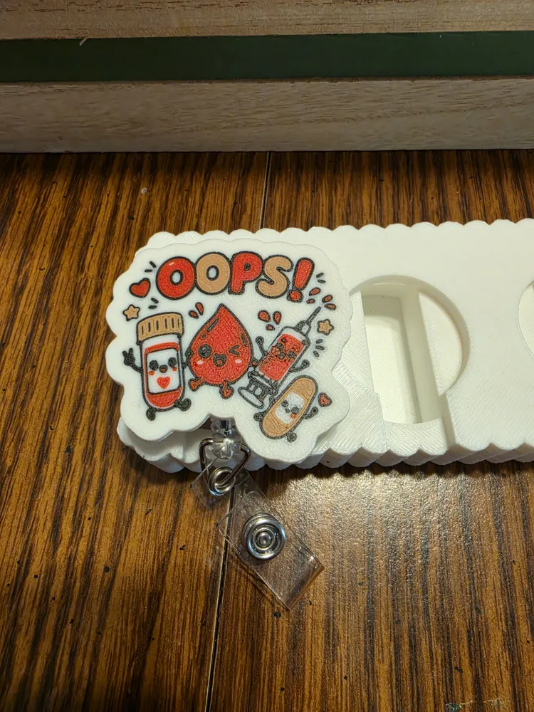 Blood Draw Badge Reel/Magnet - Free 3D Print Model - MakerWorld