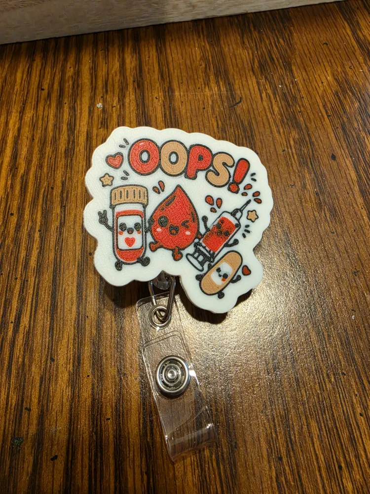 Blood Draw Badge Reel/Magnet - Free 3D Print Model - MakerWorld