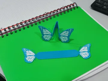Accesorio de lectura: Marcapáginas Mariposa 3D — vista de referencia 5
