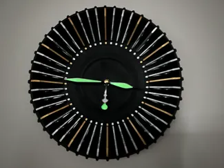 Modern Ribbed Clock (Clock Kit 011)