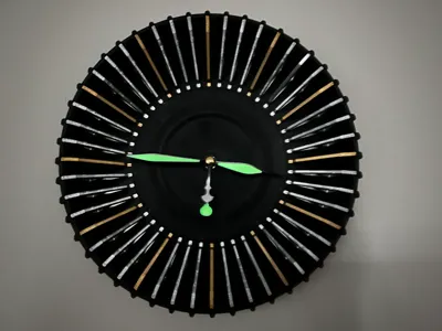 Modern Ribbed Clock (Clock Kit 011)