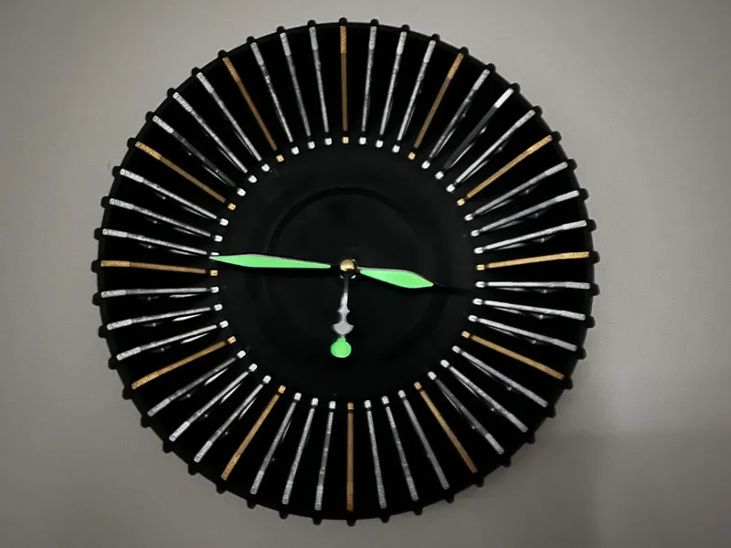 Modern Ribbed Clock (Clock Kit 011)