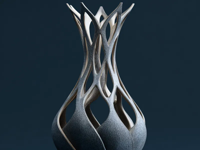 Modern shaped vase