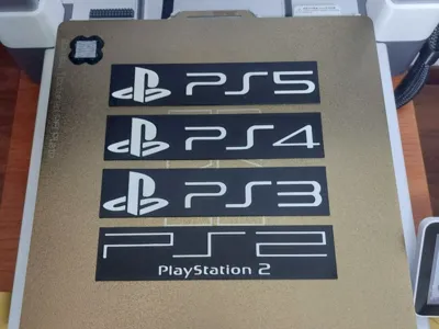 Playstation 5 4 3 2 plate
