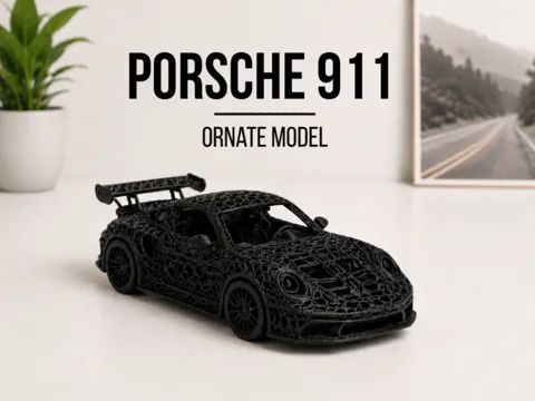 Figura decorativa: Porsche 911 - ornate model — referencia de MakerWorld