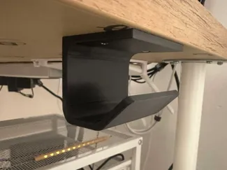 Under-desk backpack hook