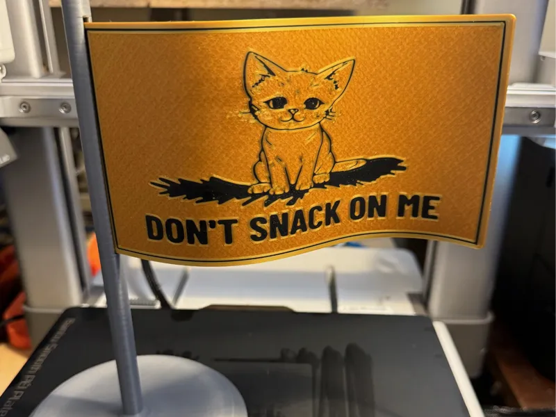 Don't Snack on Me Flag